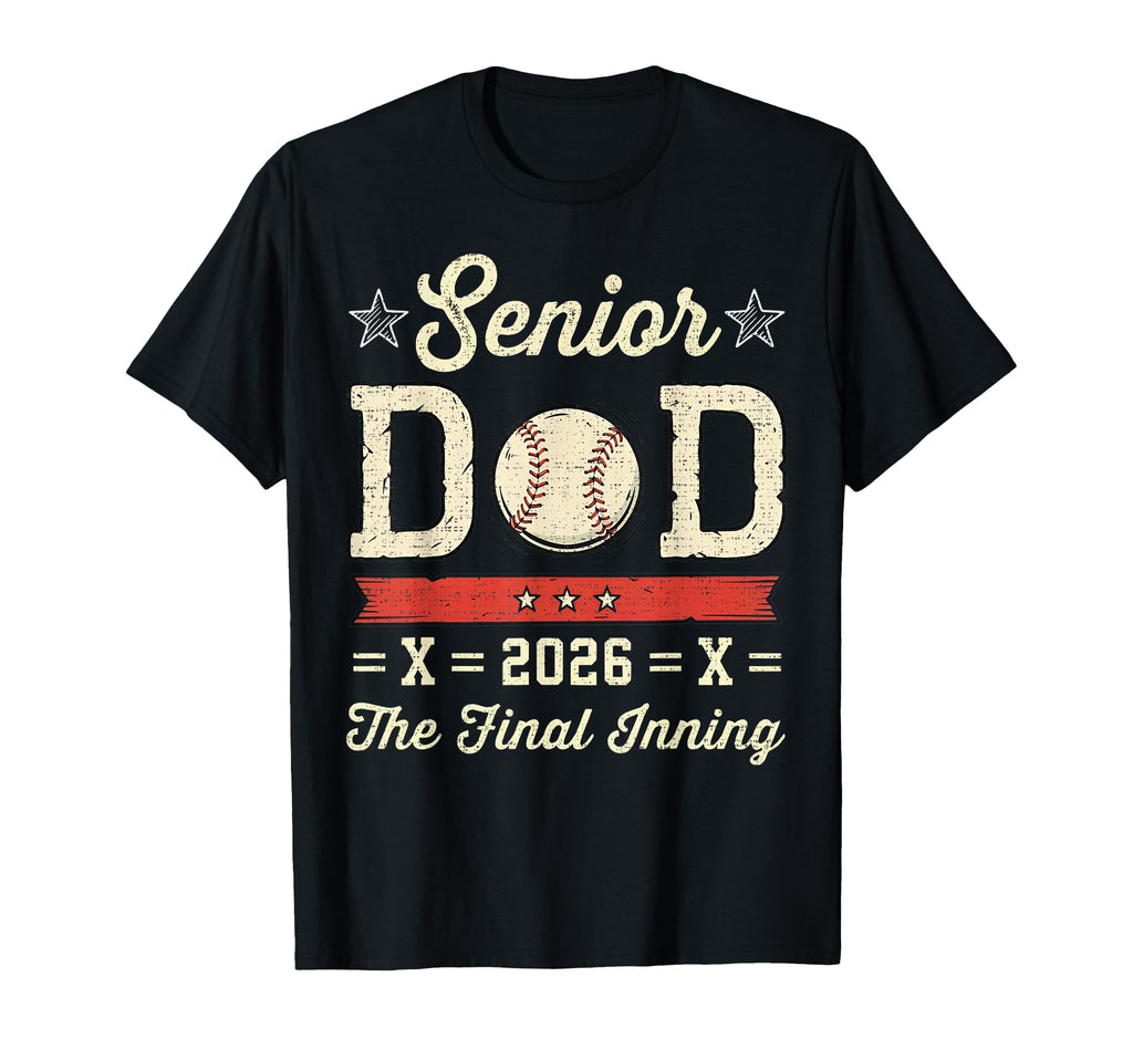 Senior Dad One Last Inning Baseball T-Shirt - Novelty Apparel for Adults - T-Shirt, Sweatshirt, Hoodie