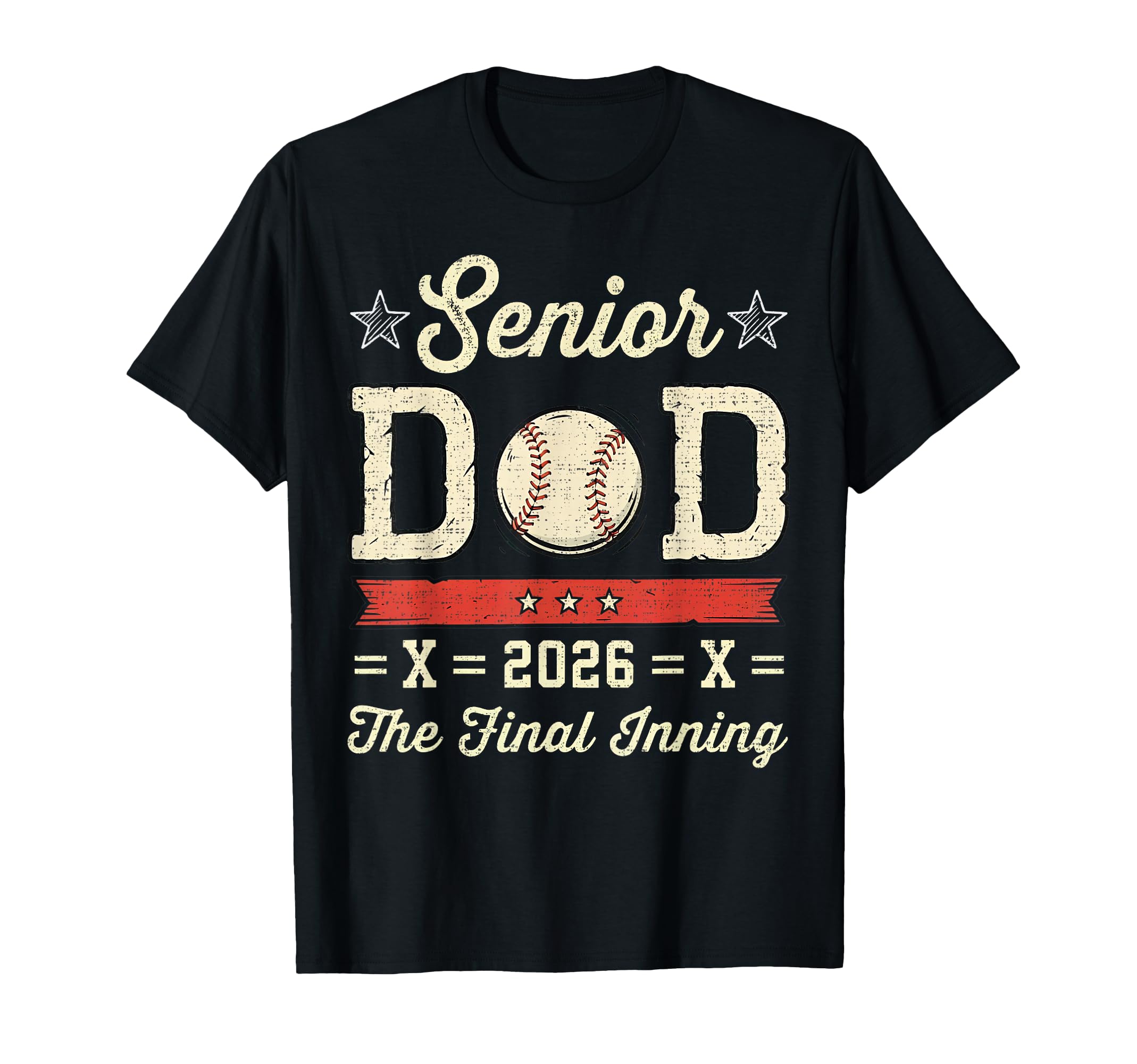 Senior Dad One Last Inning Baseball T-Shirt - Novelty Apparel for Adults - T-Shirt, Sweatshirt, Hoodie