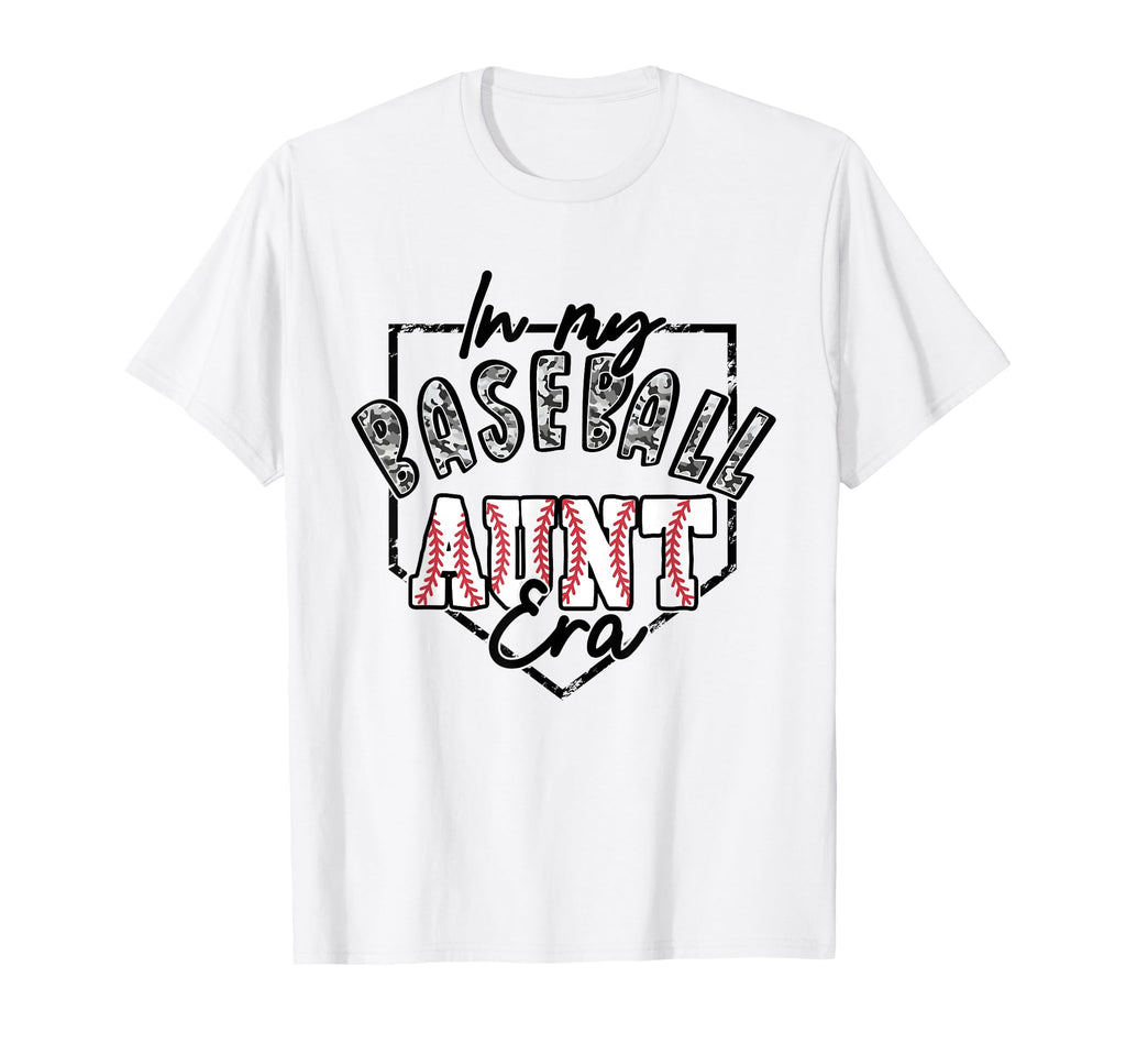 My Baseball Aunt Era Groovy Camo T-Shirt - Streetwear Style Unisex - T-Shirt, Sweatshirt, Hoodie