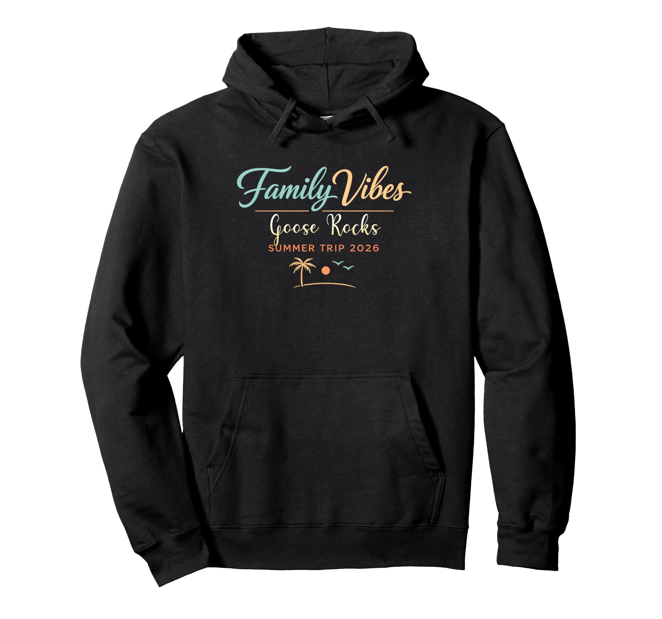 Celebrate Family Vibes Goose Rocks Hoodie - Casual Everyday Wear Men Women - T-Shirt, Sweatshirt, Hoodie