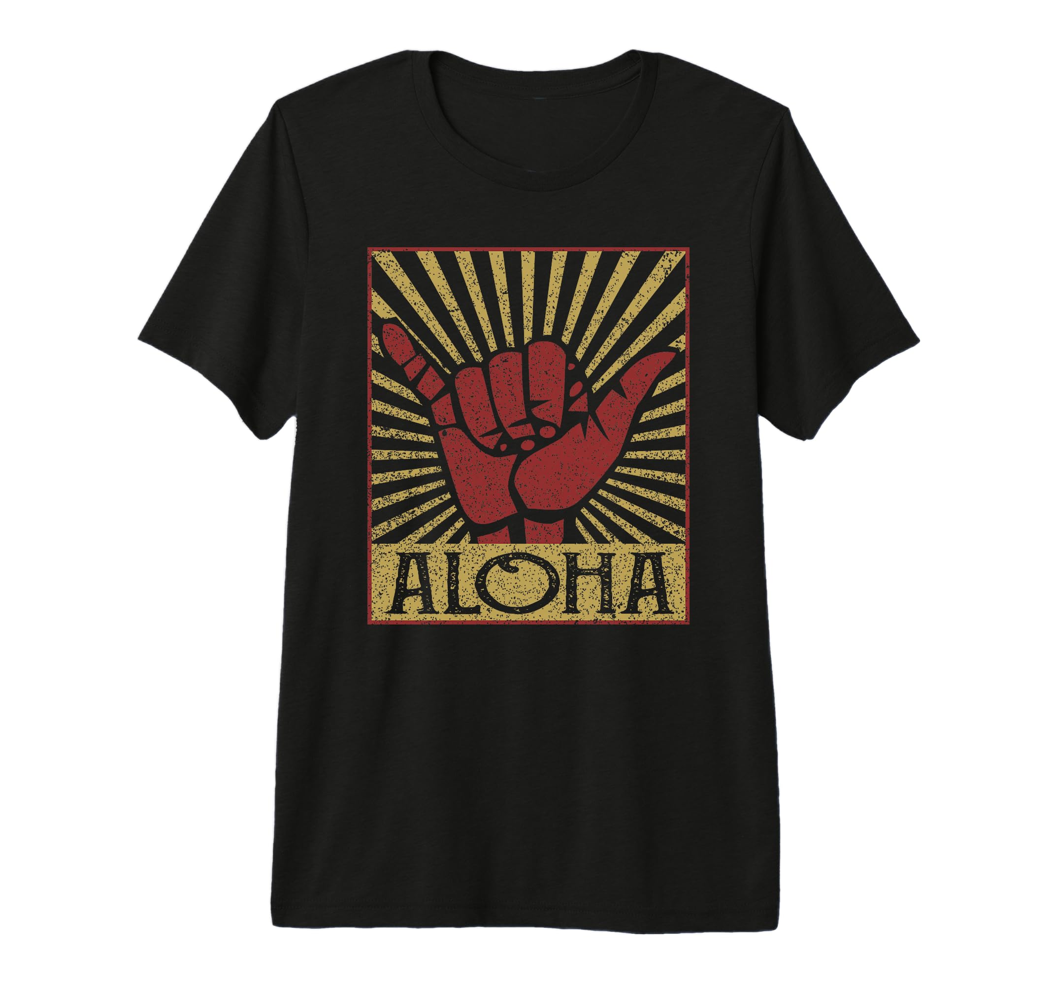Aloha Hawaiian Hawaii Distressed T-Shirt - Fun Novelty Design for Adults - T-Shirt, Sweatshirt, Hoodie