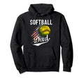 Softball Dad Like Baseball Dad Bigger Hoodie - Aesthetic Graphic Men Women - T-Shirt, Sweatshirt, Hoodie