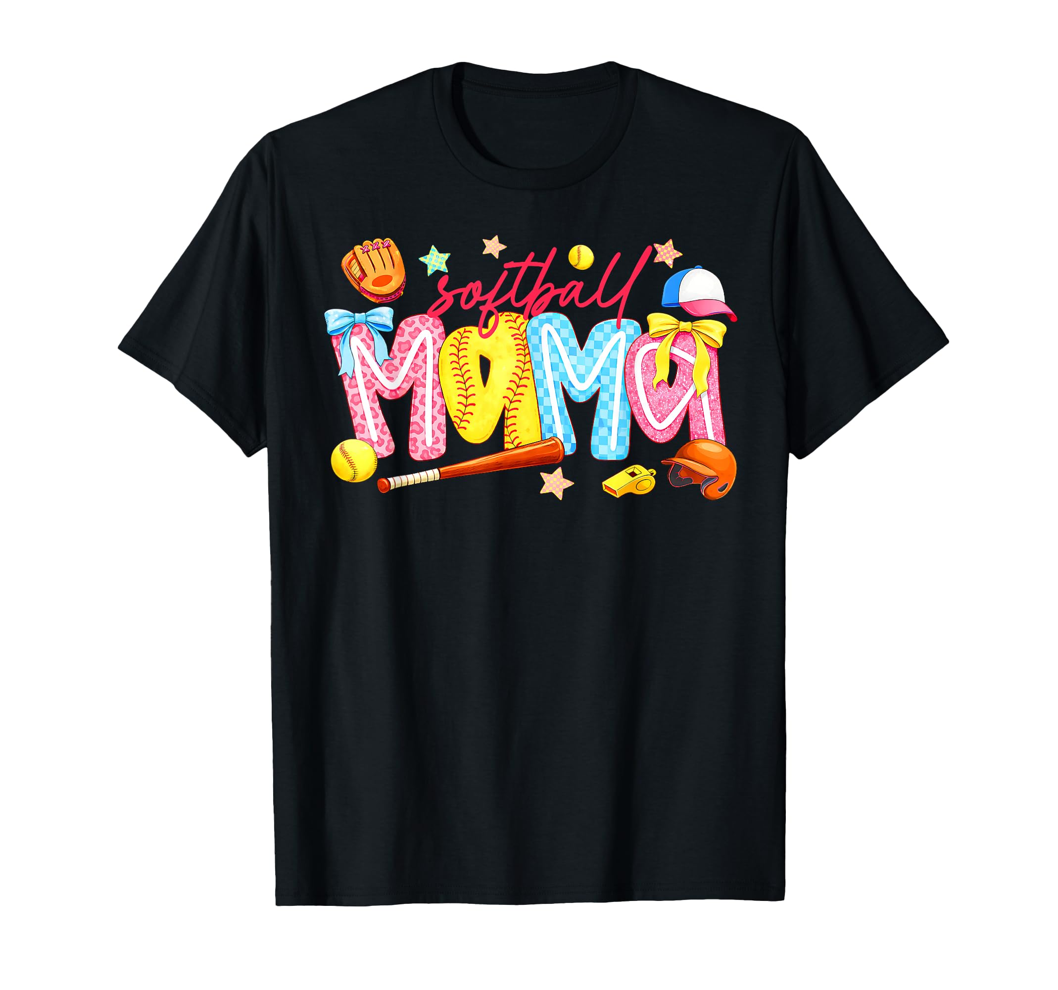 Softball Mama Coquette Softball T-Shirt - Fun Novelty Design for Adults - T-Shirt, Sweatshirt, Hoodie