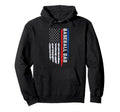 Baseball Us Flag Baseball Dad Player Coach Hoodie - Minimalist Print Unisex - T-Shirt, Sweatshirt, Hoodie