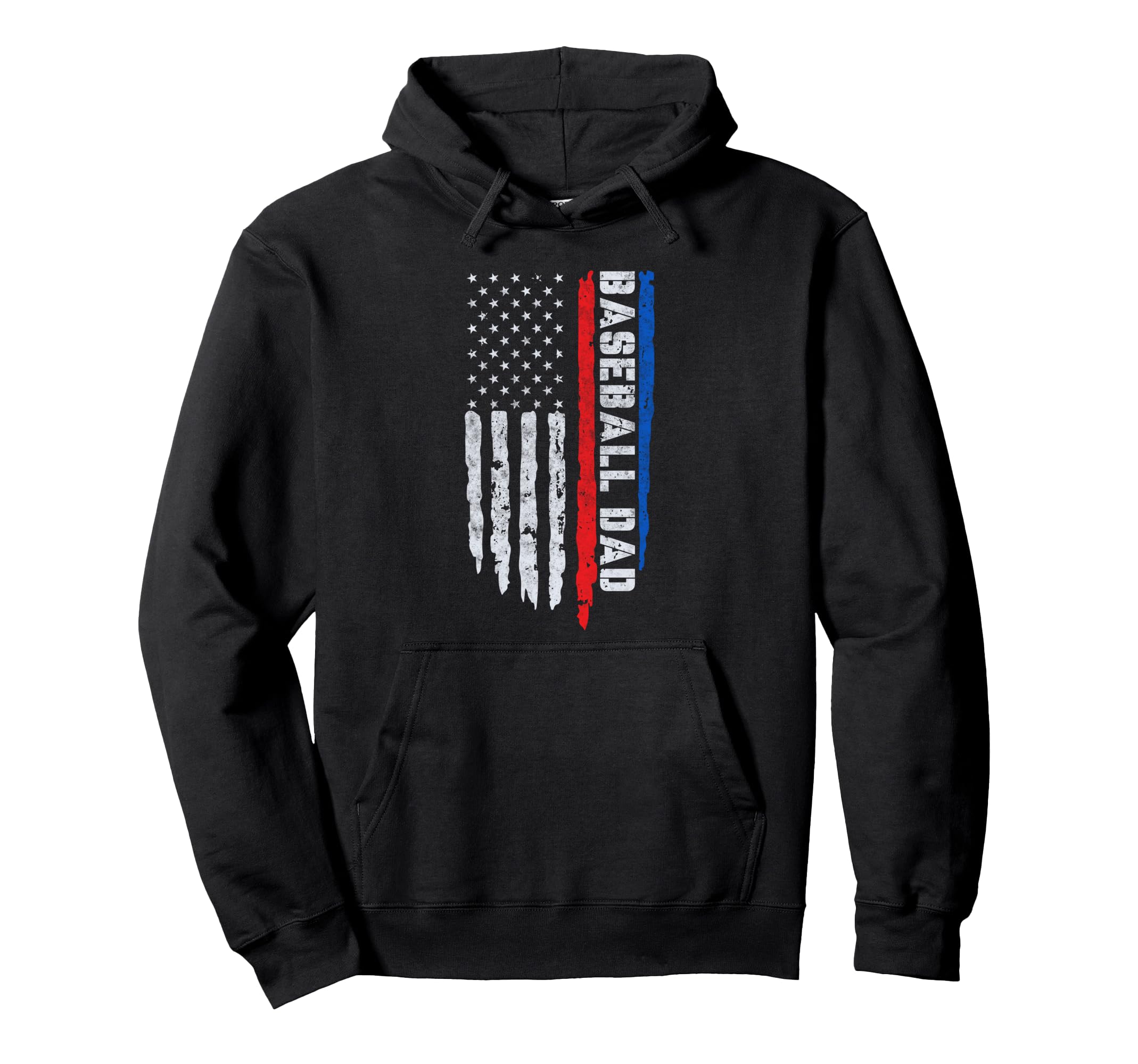 Baseball Us Flag Baseball Dad Player Coach Hoodie - Minimalist Print Unisex - T-Shirt, Sweatshirt, Hoodie