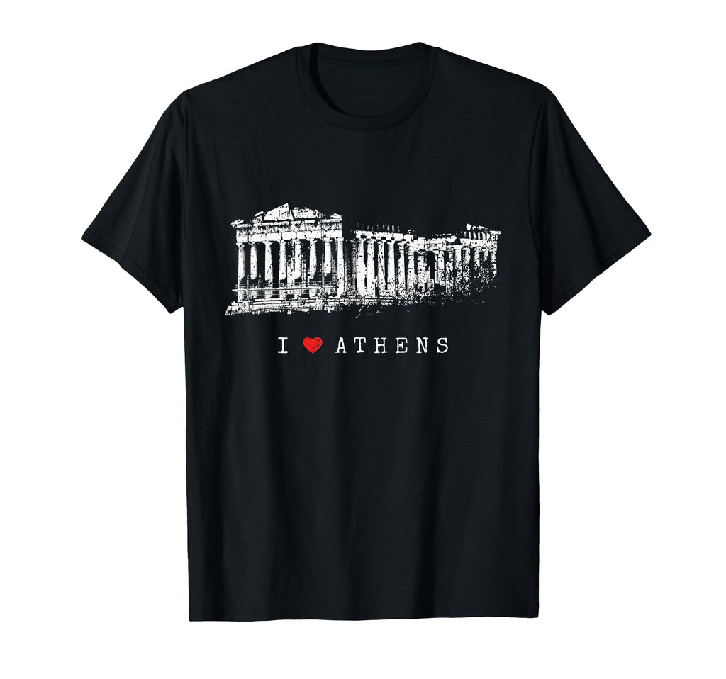 Athens Acropolis Skyline Greece T-Shirt - Casual Everyday Wear Unisex - T-Shirt, Sweatshirt, Hoodie