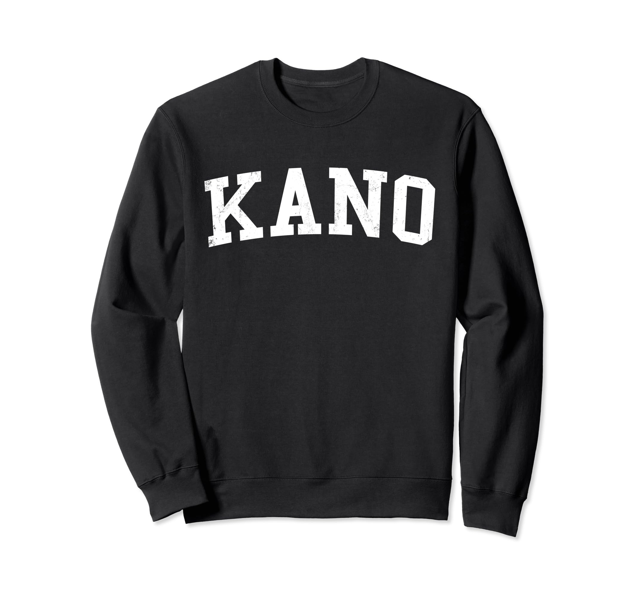 Kano Nigeria Distressed White Varsity Sweatshirt - Trendy Graphic Men Women - T-Shirt, Sweatshirt, Hoodie
