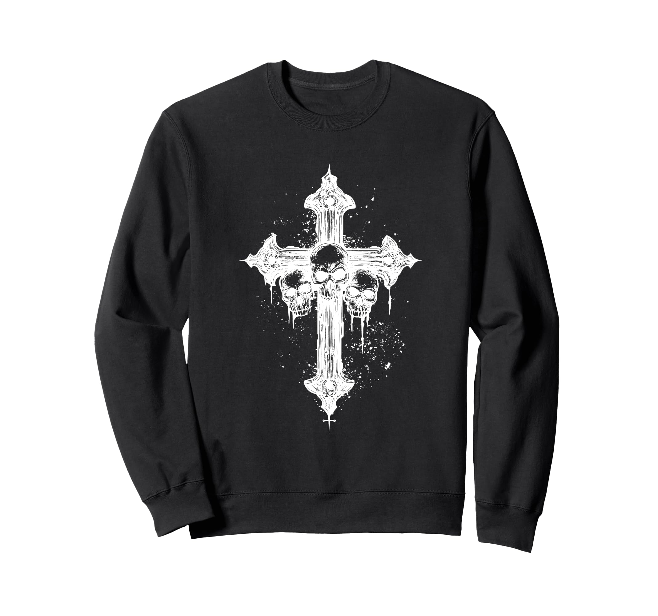 Y2K Goth Alt Grunge Cross Gothic Sweatshirt - Minimalist Print Unisex - T-Shirt, Sweatshirt, Hoodie