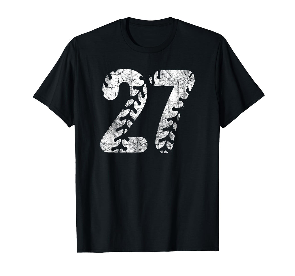 Baseball Softball Mom 27 Number 27 T-Shirt - Fun Novelty Design for Adults - T-Shirt, Sweatshirt, Hoodie