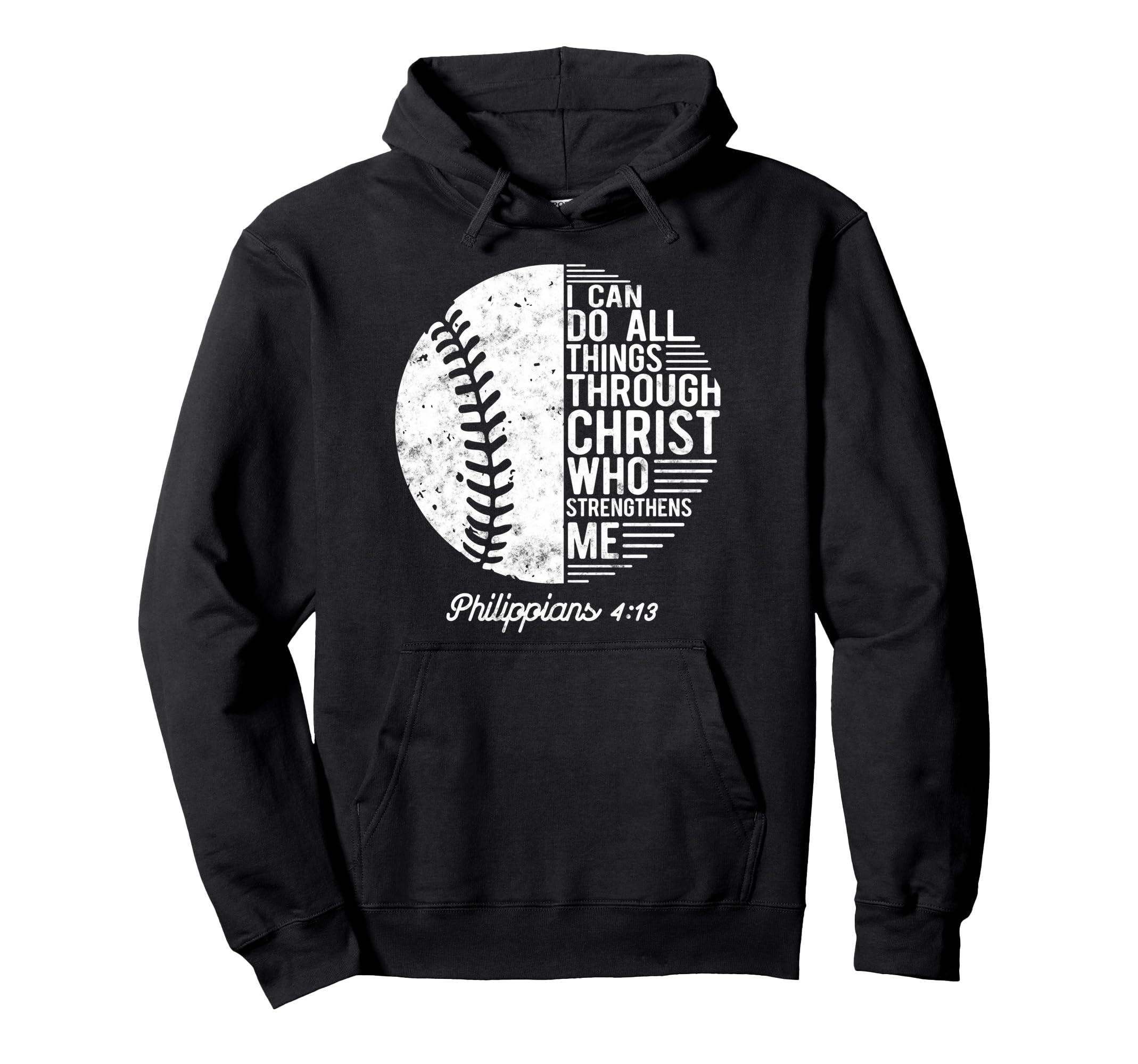 Christian Baseball I Can Do All Things Hoodie - Trendy Graphic for Adults - T-Shirt, Sweatshirt, Hoodie