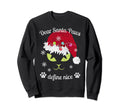 Santa Paws Black White Nice Cat Sweatshirt - Unique Graphic for Adults - T-Shirt, Sweatshirt, Hoodie