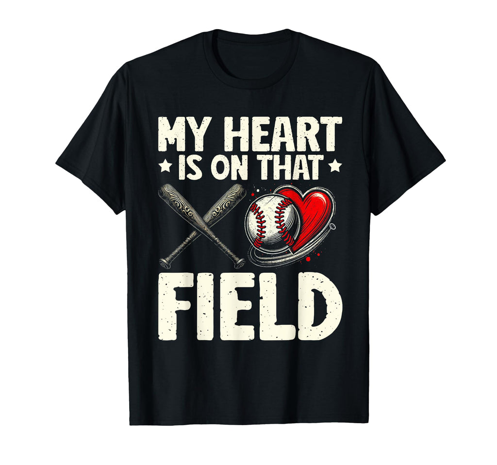 My Heart Is That Field Mothers Day T-Shirt - Custom Art Print Men Women - T-Shirt, Sweatshirt, Hoodie