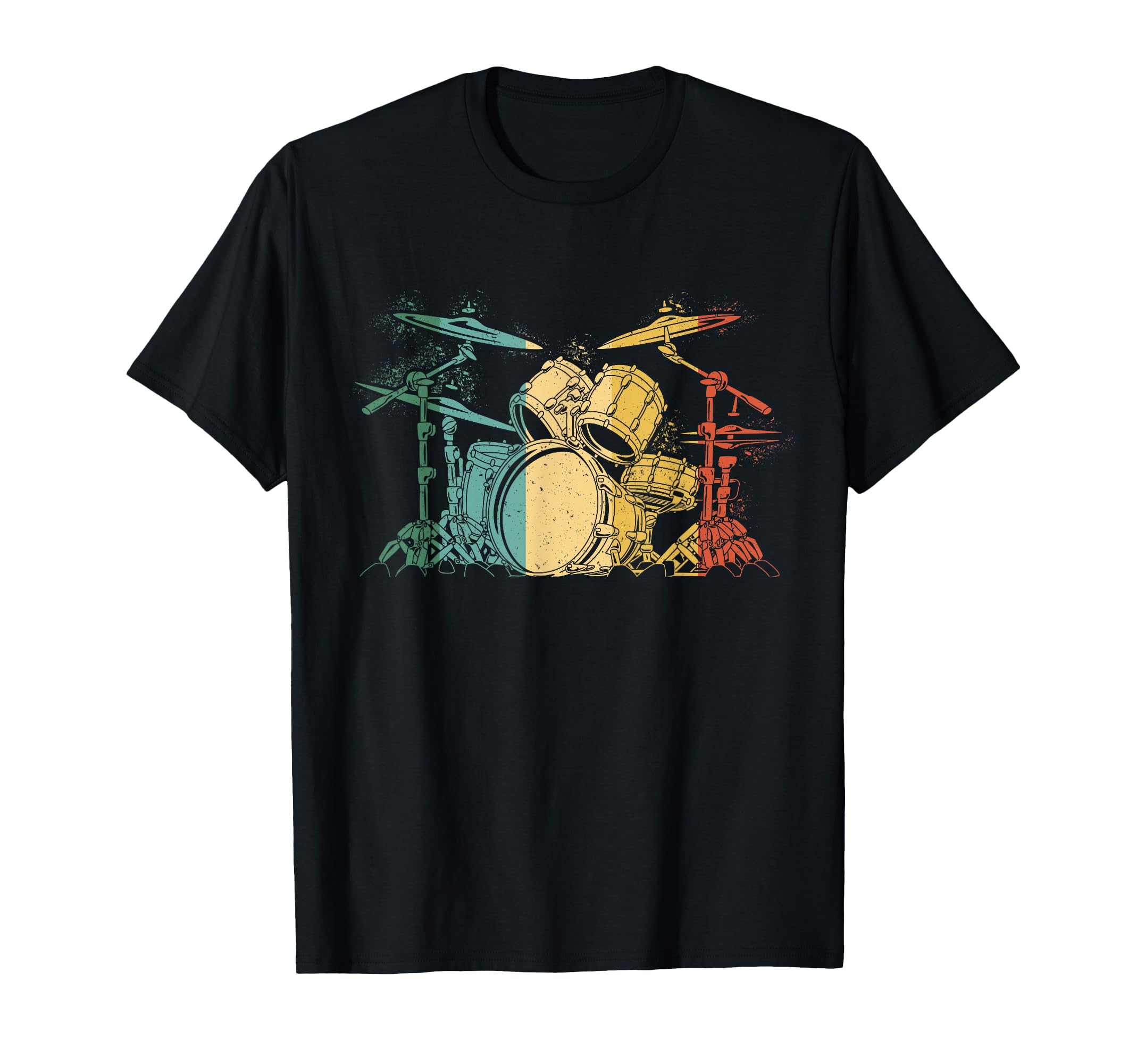 Drummer Drum Set Drummers Drumming T-Shirt - Fun Novelty Design for Adults - T-Shirt, Sweatshirt, Hoodie