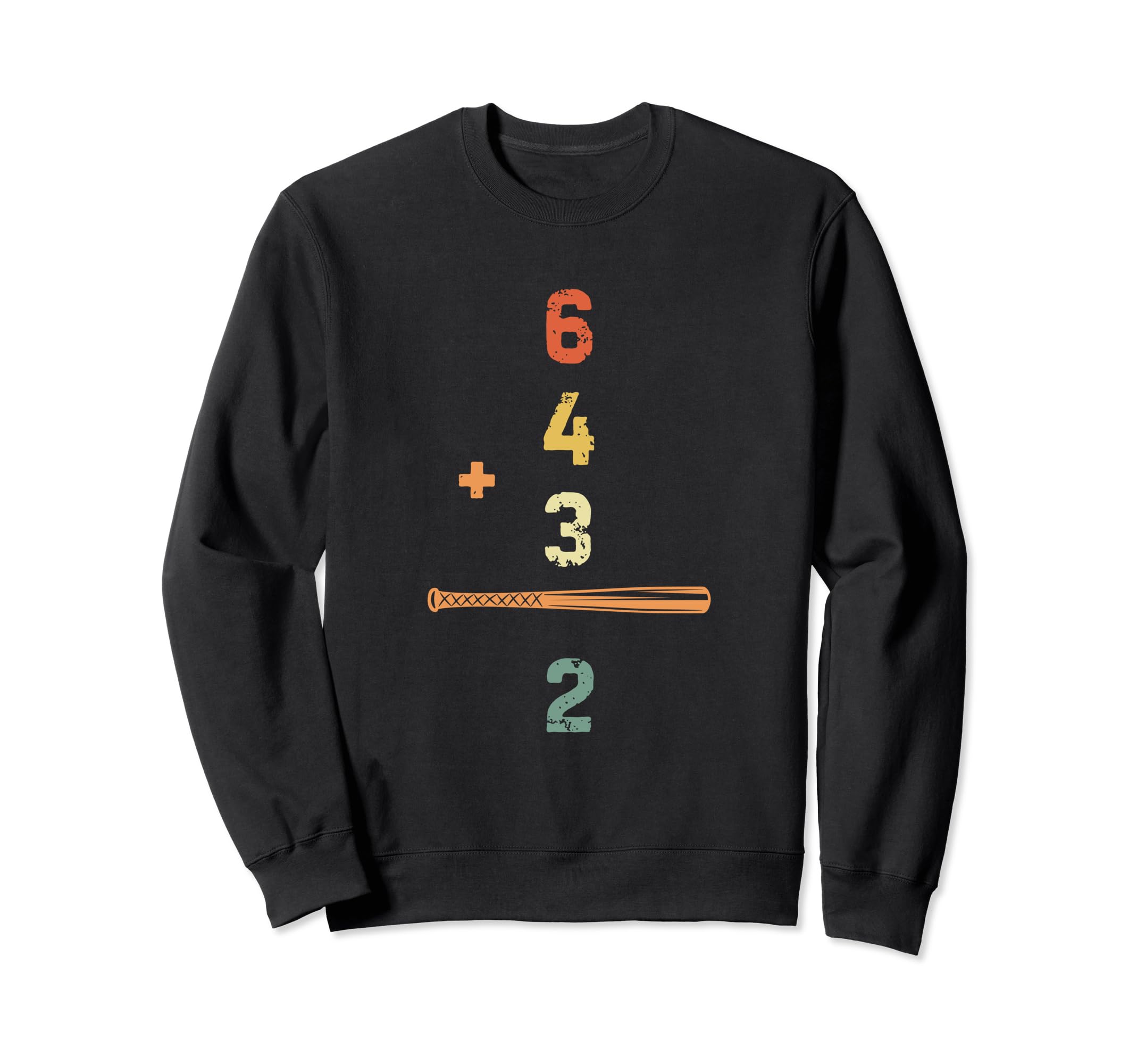6 4 3 2 Double Play Baseball Sweatshirt - Minimalist Print Men Women - T-Shirt, Sweatshirt, Hoodie