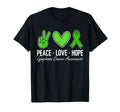 Lymphoma Cancer Awareness Green Ribbon T-Shirt - Trendy Graphic for Adults - T-Shirt, Sweatshirt, Hoodie