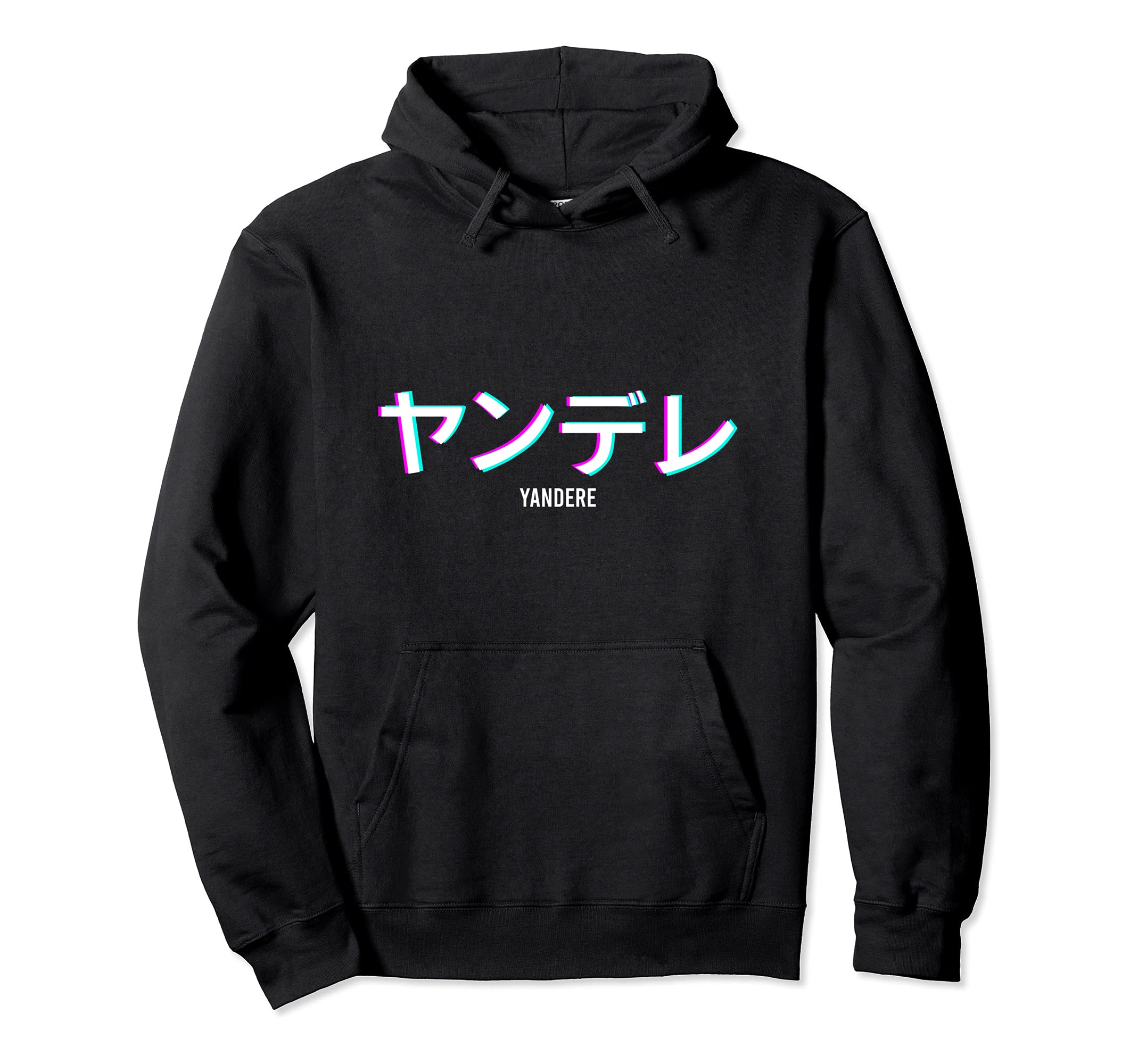 Yandere Vaporwave Aesthetic Anime Hoodie - Minimalist Print for Adults - T-Shirt, Sweatshirt, Hoodie
