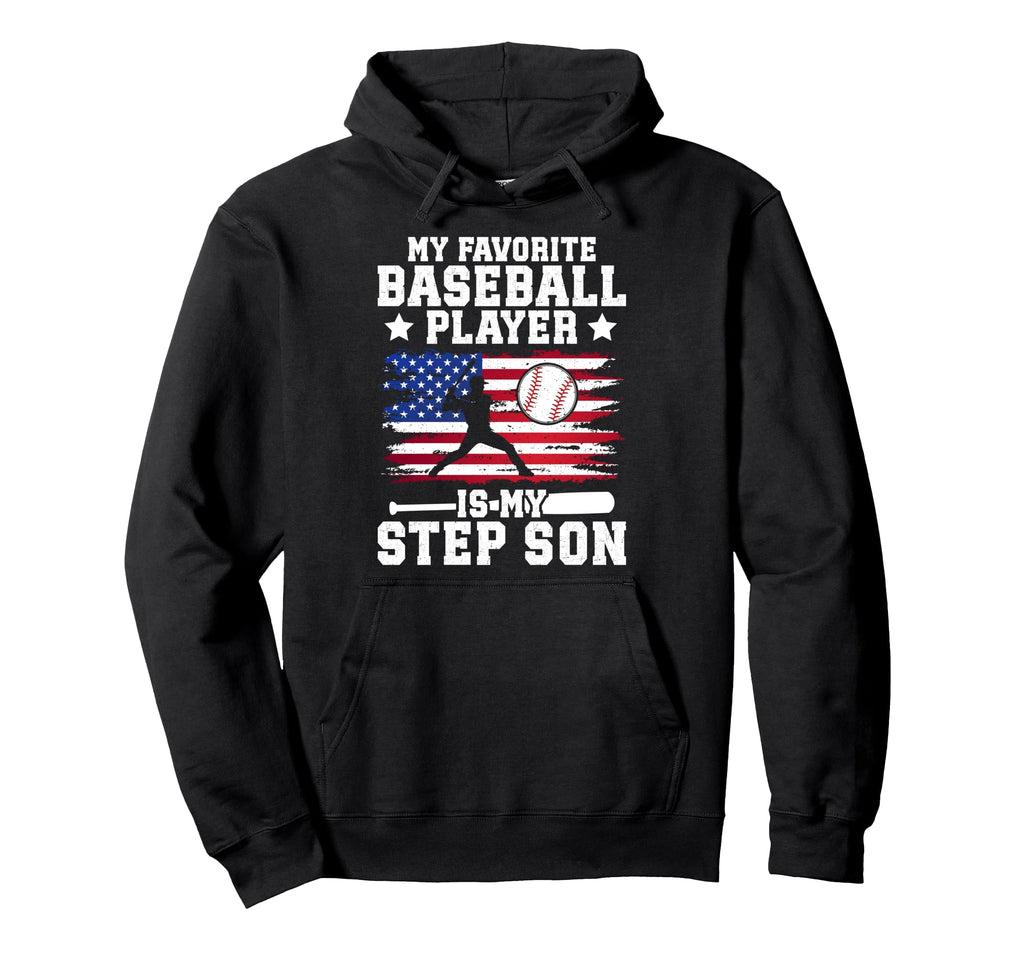 Proud Baseball Step Dad Baseball Hoodie - Aesthetic Graphic for Adults - T-Shirt, Sweatshirt, Hoodie