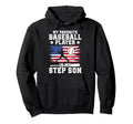 Proud Baseball Step Dad Baseball Hoodie - Aesthetic Graphic for Adults - T-Shirt, Sweatshirt, Hoodie