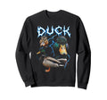 Duck 90S Heavy Metal Duck Farm Bird Sweatshirt - Minimalist Print Unisex - T-Shirt, Sweatshirt, Hoodie
