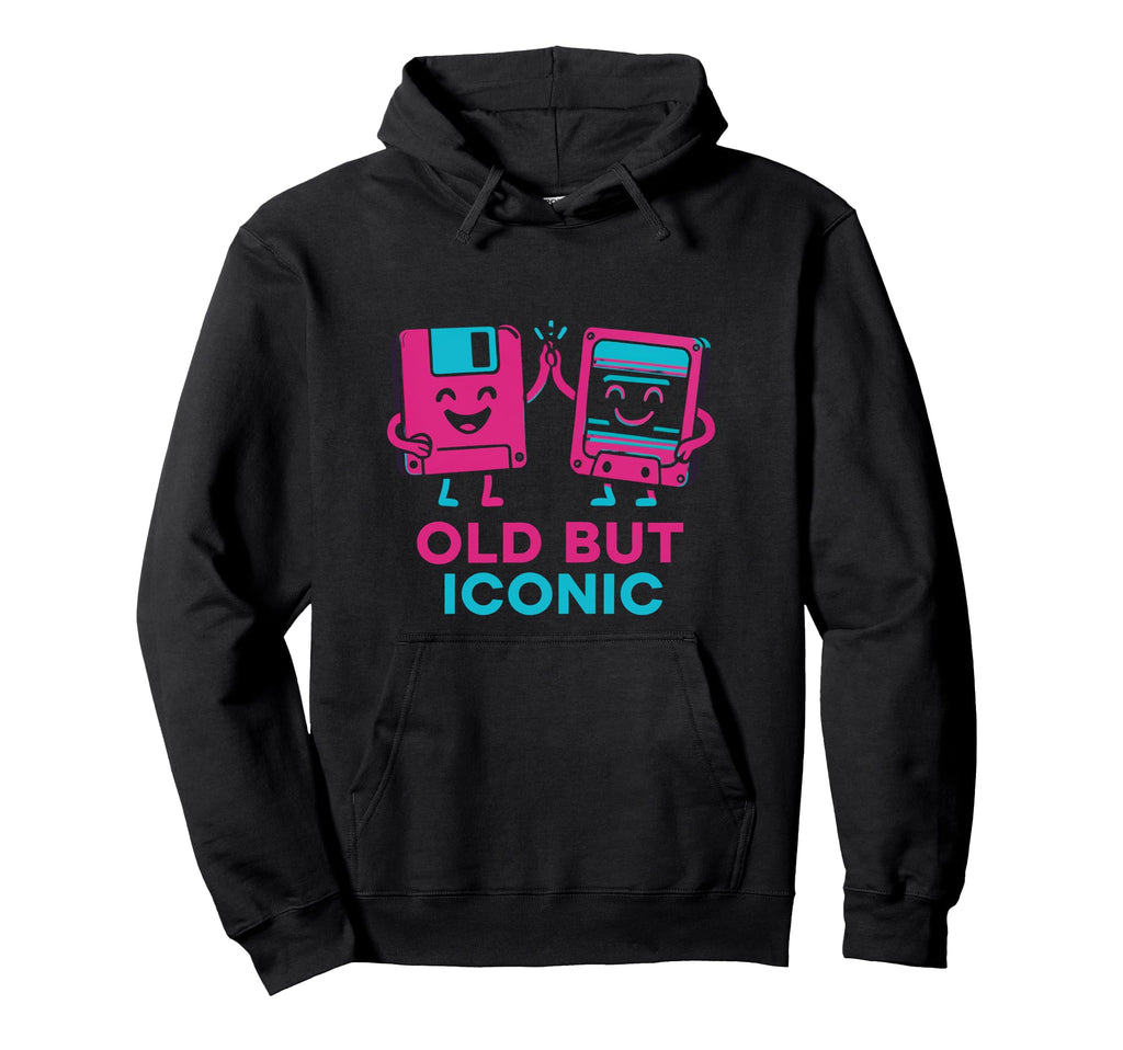 Old But Iconic Cassette Tape Floppy Hoodie - Streetwear Style for Adults - T-Shirt, Sweatshirt, Hoodie