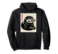 Otter Ukiyo E Art Japan Theme Pastel Hoodie - Custom Art Print for Adults - T-Shirt, Sweatshirt, Hoodie