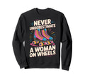 Wheels Roller Skate Roller Skating Sweatshirt - Unique Graphic for Adults - T-Shirt, Sweatshirt, Hoodie
