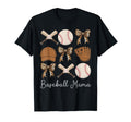 Baseball Mama Coquette Bow Baseball Mom T-Shirt - Graphic Print for Adults - T-Shirt, Sweatshirt, Hoodie