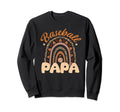 Baseball Papa Leopard Game Day Sweatshirt - Novelty Apparel Men Women - T-Shirt, Sweatshirt, Hoodie