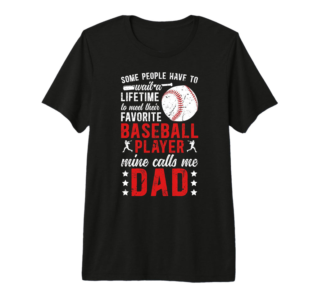 Mens Proud Baseball Dad Baseball T-Shirt - Casual Everyday Wear for Adults - T-Shirt, Sweatshirt, Hoodie