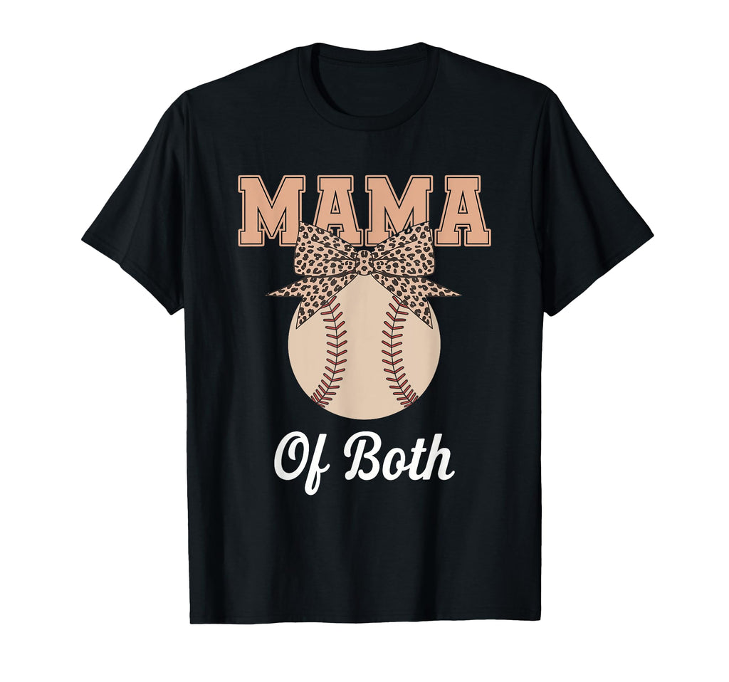 Leopard Mothers Day Mama Mom Both T-Shirt - Novelty Apparel for Adults - T-Shirt, Sweatshirt, Hoodie