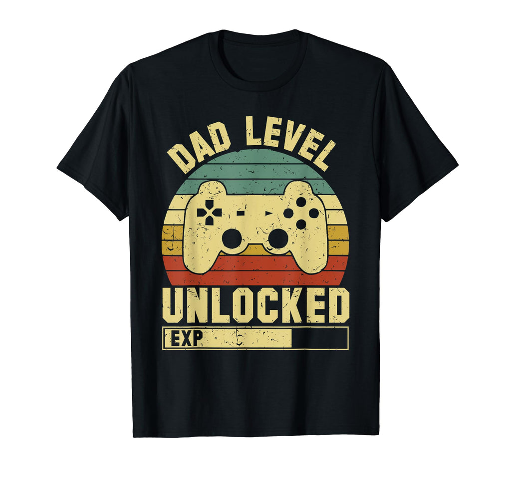 Fathers Day Dad Level Unlocked T-Shirt - Fun Novelty Design Men Women - T-Shirt, Sweatshirt, Hoodie