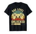 Fathers Day Dad Level Unlocked T-Shirt - Fun Novelty Design Men Women - T-Shirt, Sweatshirt, Hoodie
