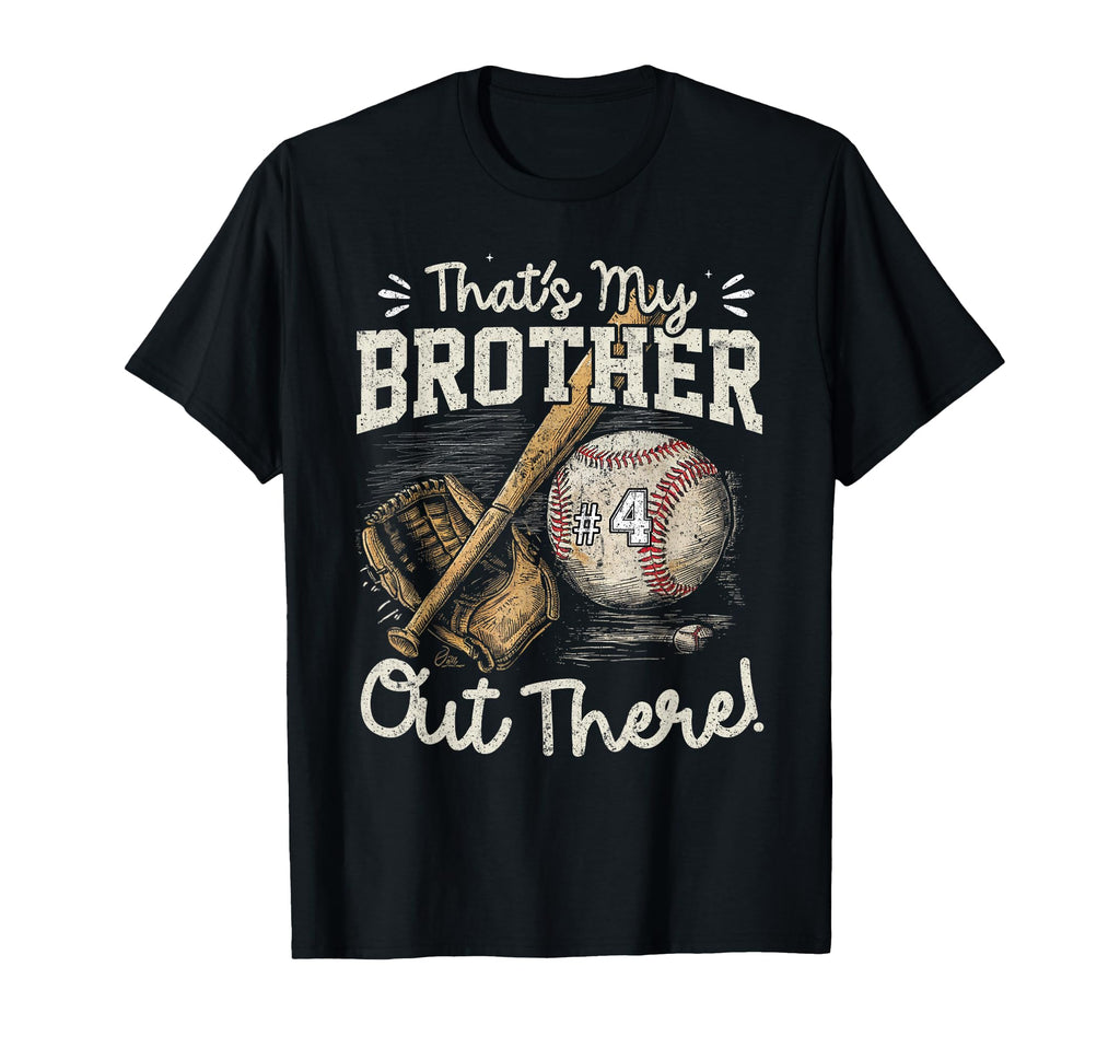 Number 4 Baseball Player Jersey Thats T-Shirt - Unique Graphic Men Women - T-Shirt, Sweatshirt, Hoodie
