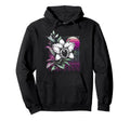 Cattleya Orchid Vaporwave Aesthetic 80S Hoodie - Minimalist Print Unisex - T-Shirt, Sweatshirt, Hoodie