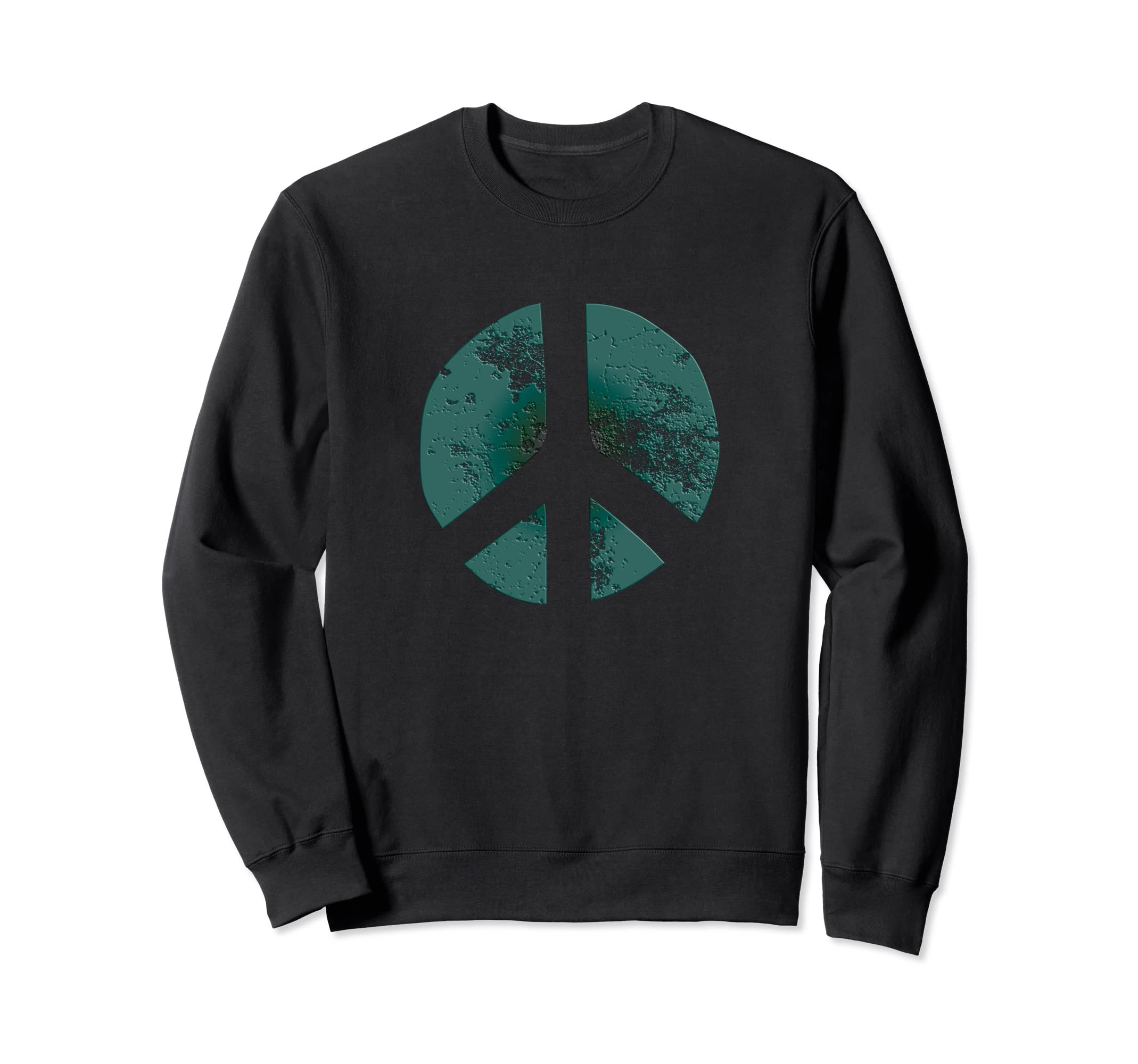 Hippie Peace Ban Bomb Distressed Sweatshirt - Custom Art Print Unisex - T-Shirt, Sweatshirt, Hoodie