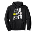 Dad Both Baseball Softball Dad Ballers Hoodie - Aesthetic Graphic Men Women - T-Shirt, Sweatshirt, Hoodie
