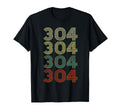 West Virgina 304 Area Code T-Shirt - Custom Art Print Unisex - T-Shirt, Sweatshirt, Hoodie
