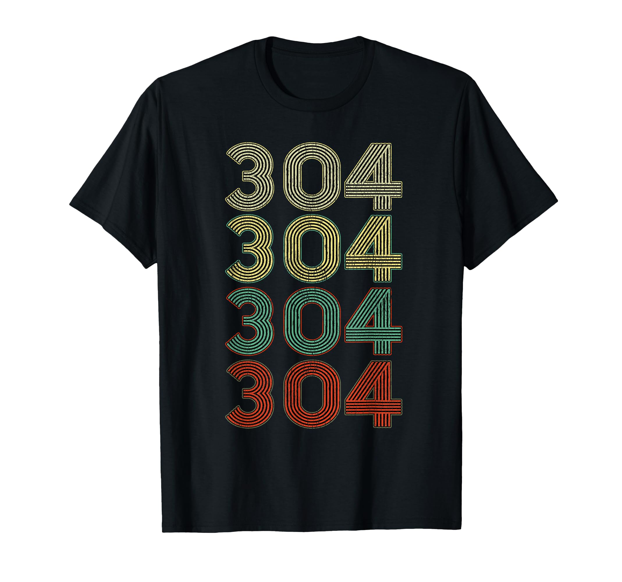 West Virgina 304 Area Code T-Shirt - Custom Art Print Unisex - T-Shirt, Sweatshirt, Hoodie