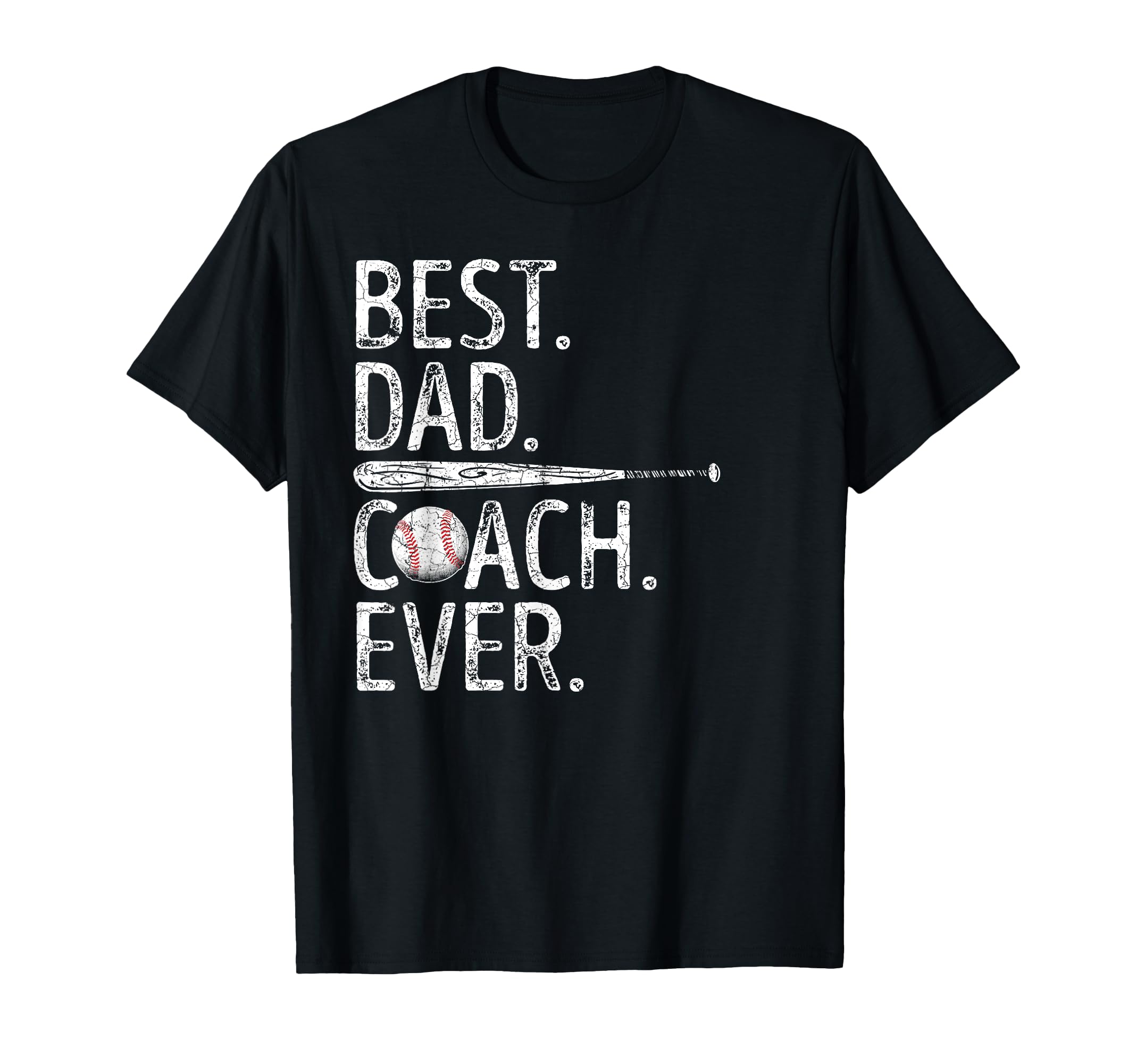 Best Dad Coach Ever Funny Baseball T-Shirt - Fun Novelty Design for Adults - T-Shirt, Sweatshirt, Hoodie
