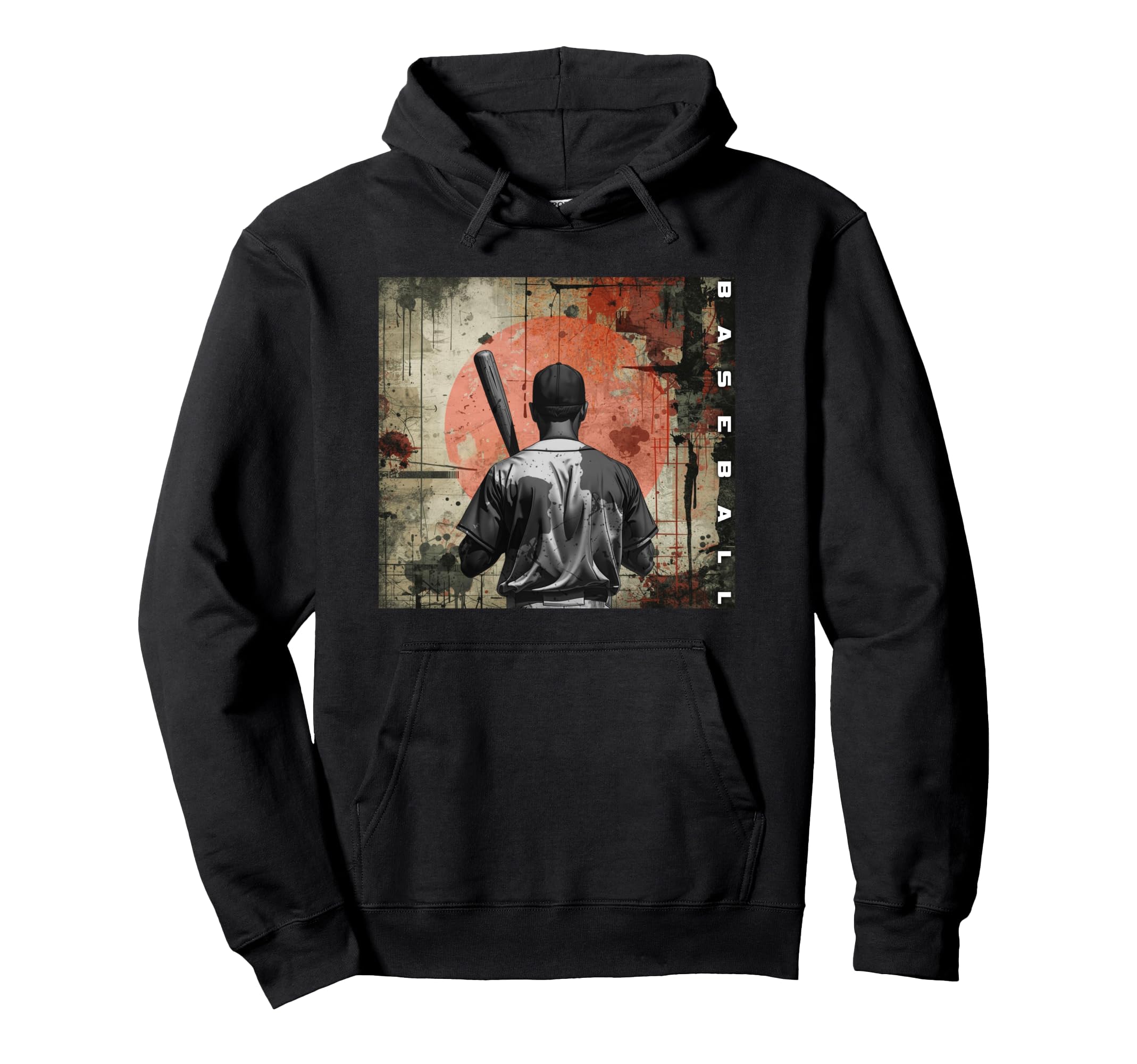 Baseball Hoodie - Minimalist Print for Adults - T-Shirt, Sweatshirt, Hoodie
