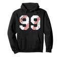 Baseball 99 Jersey Number Hoodie - Unique Graphic Men Women - T-Shirt, Sweatshirt, Hoodie