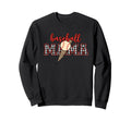 Baseball Mama Plaid Leopard Mom Sweatshirt - Aesthetic Graphic for Adults - T-Shirt, Sweatshirt, Hoodie