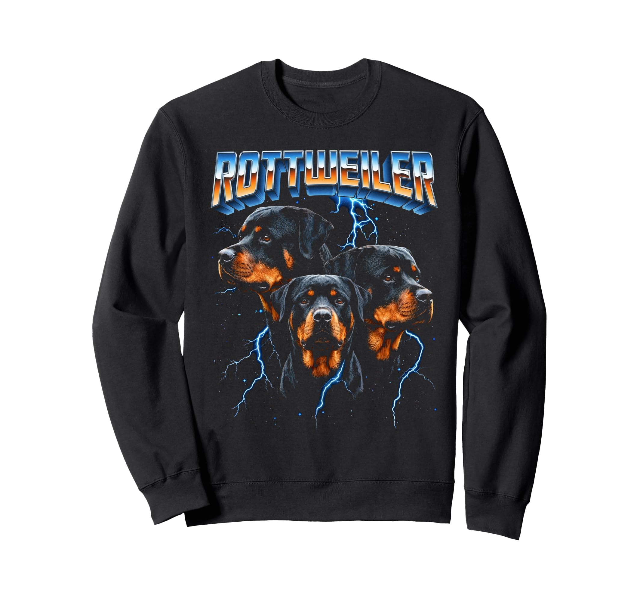 Rottweiler 80S Dog Lover Funny 90S Sweatshirt - Graphic Print Unisex - T-Shirt, Sweatshirt, Hoodie