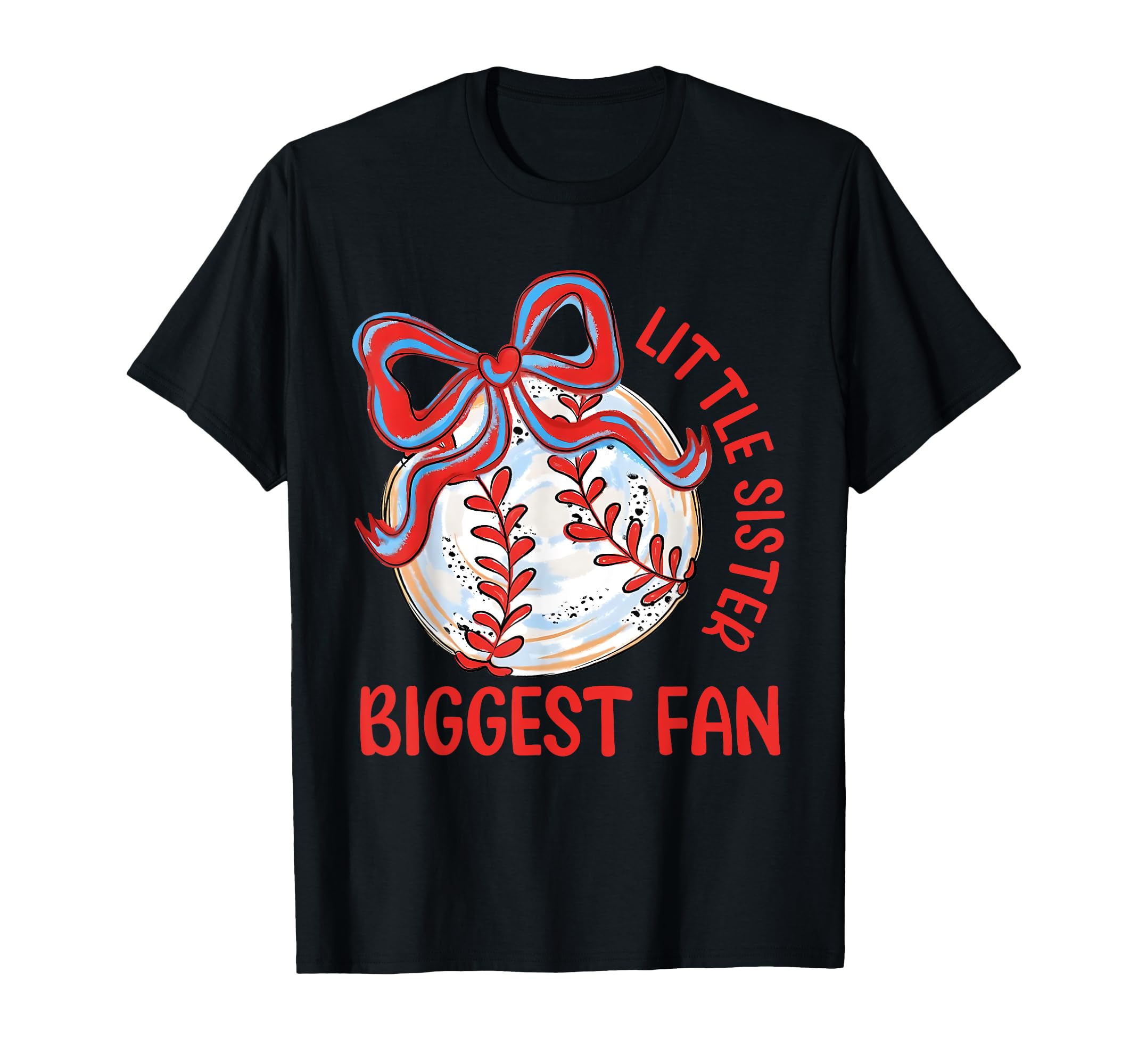 Baseball Sister Biggest Fan Sport T-Shirt - Aesthetic Graphic for Adults - T-Shirt, Sweatshirt, Hoodie