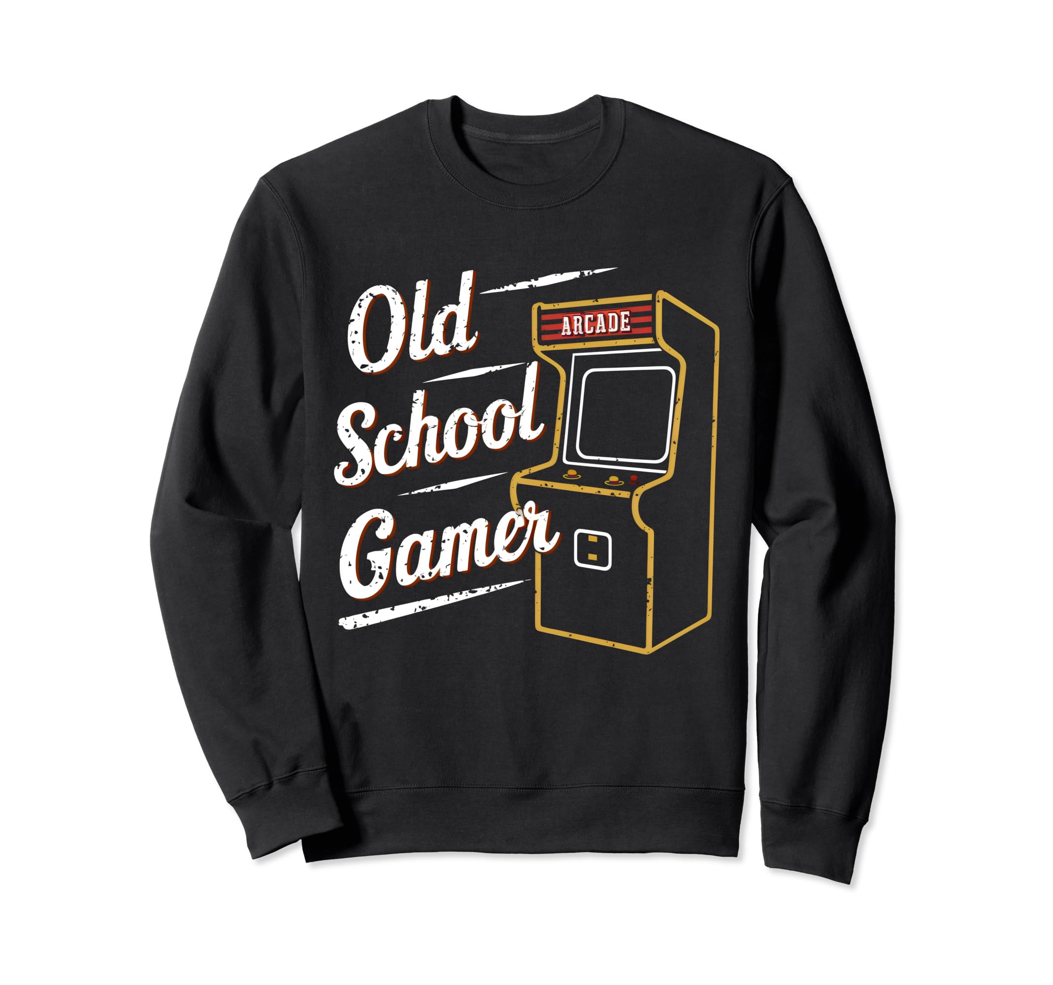Old School Gamer Love 80S 90S Arcade Sweatshirt - Graphic Print Unisex - T-Shirt, Sweatshirt, Hoodie