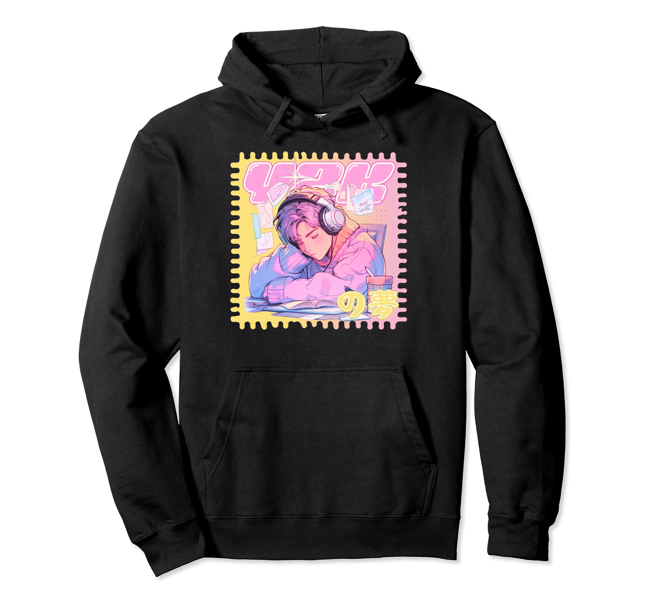 Anti Social Anime Music Y2K Kawaii Aesthetic Hoodie - Graphic Print Unisex - T-Shirt, Sweatshirt, Hoodie