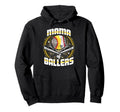 Baseball Softball Mama Ballers Mothers Hoodie - Aesthetic Graphic Unisex - T-Shirt, Sweatshirt, Hoodie