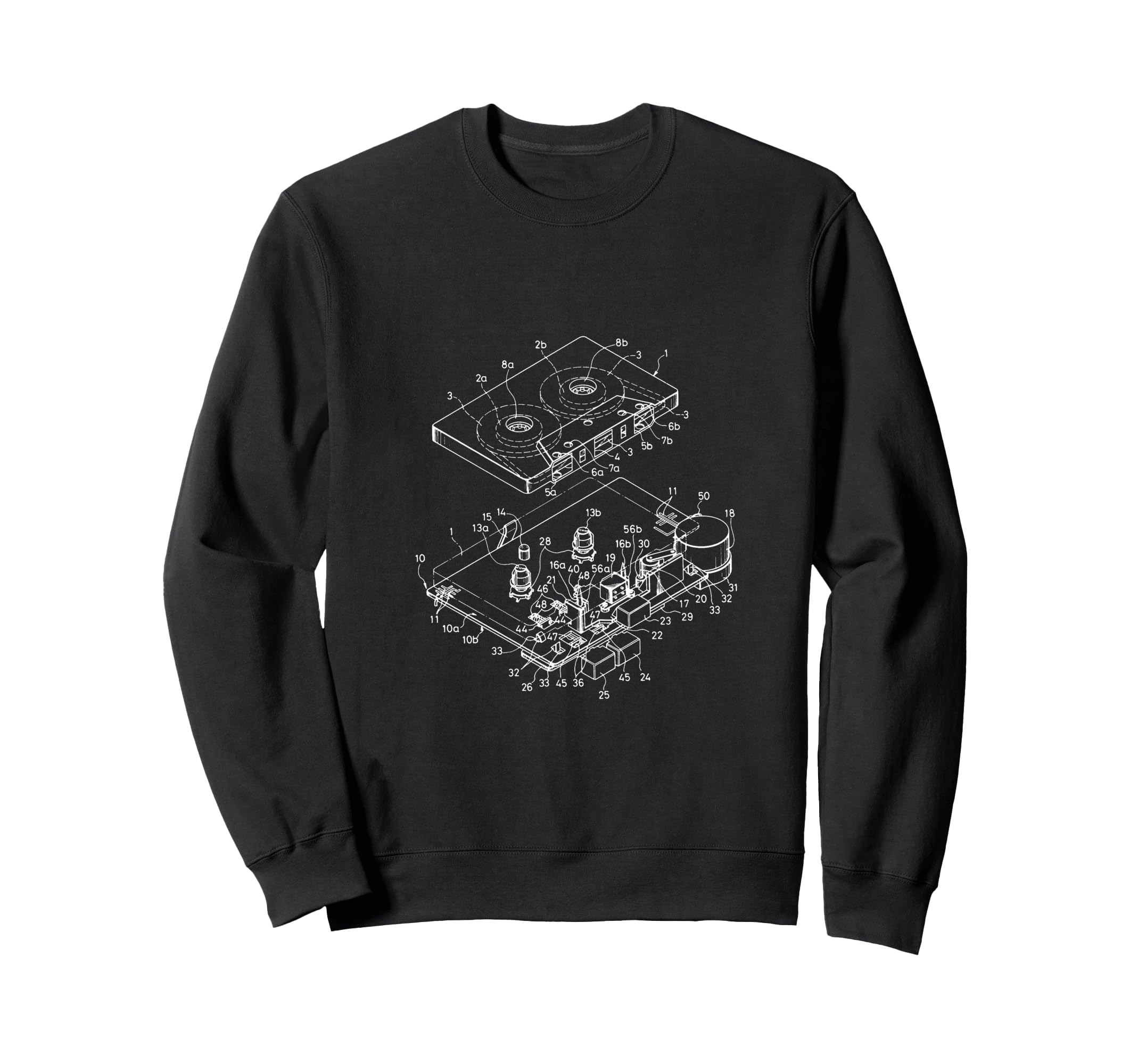 1980S Cassette Tape Music Lover Simple Sweatshirt - Unique Graphic Unisex - T-Shirt, Sweatshirt, Hoodie
