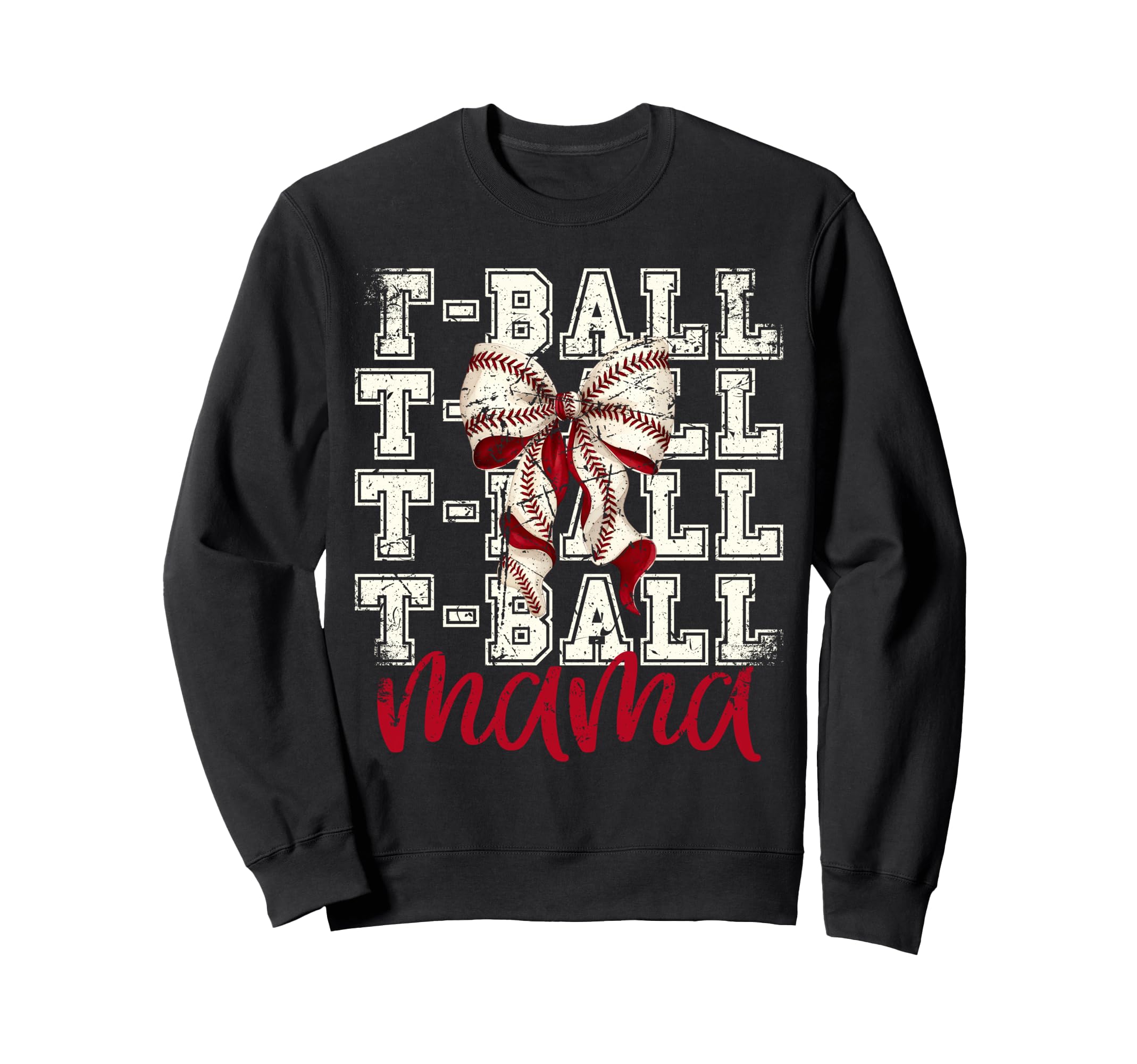 Tball Mama Teeball T Ball Coquette Sweatshirt - Aesthetic Graphic Unisex - T-Shirt, Sweatshirt, Hoodie