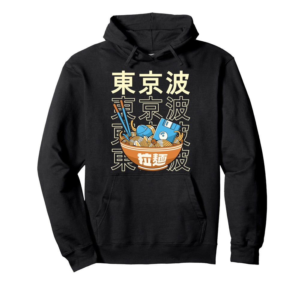 Digital Ramen Bowl Kawaii Aesthetic Hoodie - Trendy Graphic Men Women - T-Shirt, Sweatshirt, Hoodie